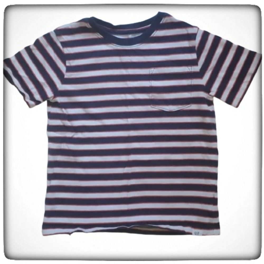 Baby GAP Striped Pocket Tshirt-5